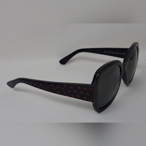 Saint Laurent Paris Sunglasses Red Heart Metallic Butterfly SL133 006 53-19-140